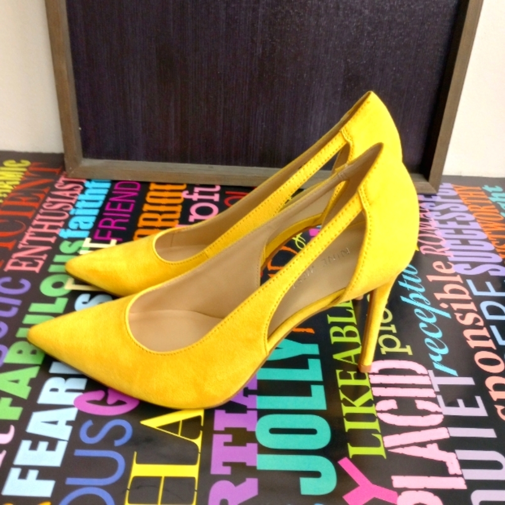 Splendid Yellow Nine West Stilettos!. - Picture 4 of 6